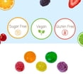 thumbnail image 5 of Sugar Free Assorted Italian Fruit Candy Mix, Soft Jelly & Hard Candy, Individually Wrapped, 1 lb Bag, Vegan, Gluten Free, Low Sugar, Made in Italy, 5 of 7