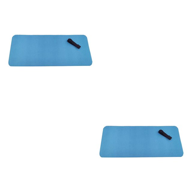 Greeniant 60x25cm Non-Slip Yoga Mat Knee Pad Plank Gym Travel Cushion Pilates Exercise Azul 2piezas