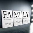 thumbnail image 4 of Modern Family Poster Black and White Wall Art for Living Room, 15.8 X 11.8 Canvas Prints Unframed Set of 3, Kitchen Wall Art Posters Hallway Decor, 4 of 6