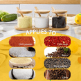 thumbnail image 2 of Bamboo Condiment Container with Lid and Spoon-Condiment Box Set, 2 of 6