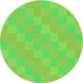 thumbnail image 1 of Ahgly Company Machine Washable Indoor Round Transitional Emerald Green Area Rugs, 5' Round, 1 of 7