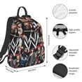 thumbnail image 4 of 14.7in Wres-Tler W-W,E Backpacks Front Pocket Laptop Bag Cartoon Bags Bookbag Daypack Outdoor Travel, 4 of 8