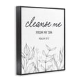 thumbnail image 2 of Stupell Industries Eclectic Cleanse Me From Sin Black Framed Giclee Art, 11 x 14, by Lettered and Lined, 2 of 8
