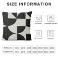 thumbnail image 5 of PIKWEEK Mid-Century Modern Pattern - Black and White Concrete Abstract Art Mid Century Modern ThrowGeometric Minimalist Pillow Covers for Couch Outdoor Decor Multiple specifications, 5 of 5