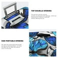thumbnail image 5 of Xecao Blue and White Butterflies print Elastic Luggage Cover, with double-sided print , is perfect for travel, business, and daily use, 5 of 9