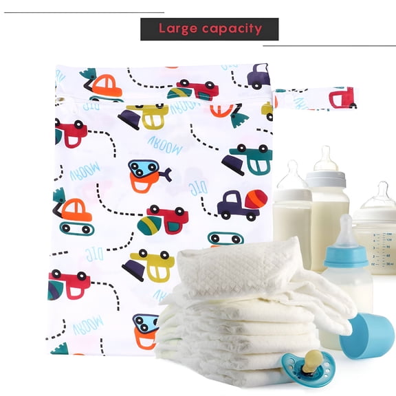 GASTROPOD Wet Dry Bag Reusable Diaper Bags Waterproof Baby Items Bag with Zippered Pockets