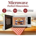 thumbnail image 6 of DoubleWave Mini Microwave Plate Stacker For Small Microwaves | BPA-Free Microwave Cool Plate And Spillover Caddy Stacker | Faster Reheating | Sturdy & Lightweight (Blue), 6 of 9