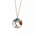 thumbnail image 5 of K-KED 7 Chakra Gemstone Tree of Life Pendant Necklace Healing Energy Christmas Gift-Silver, 5 of 9