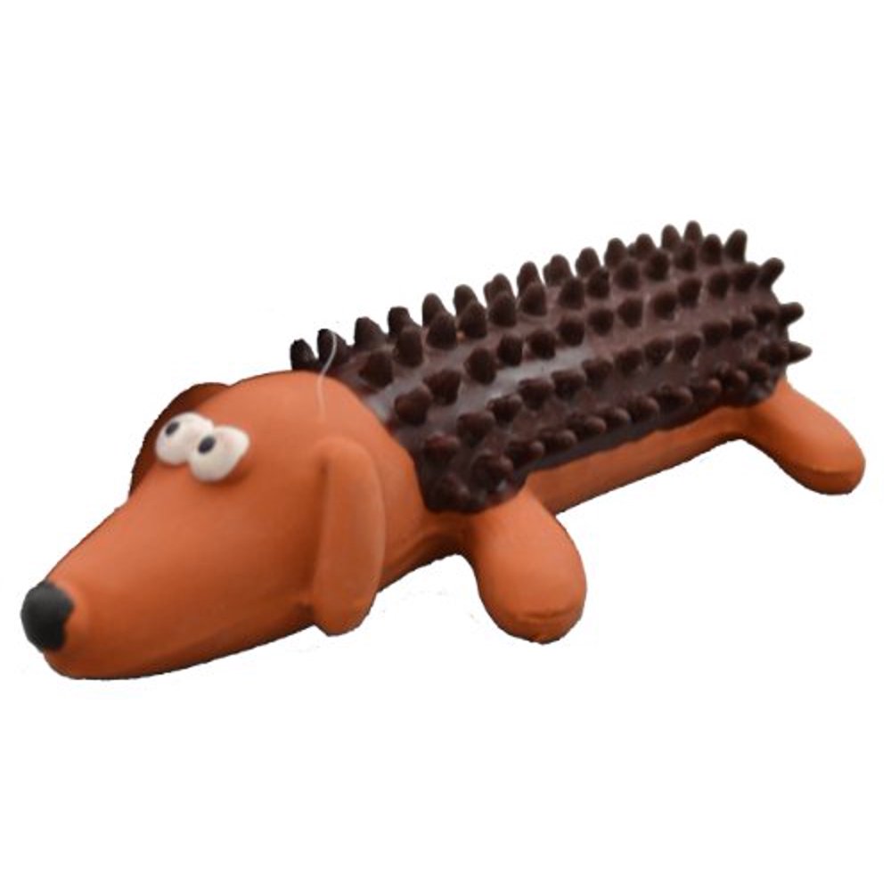 amazing pet products shaggy latex dog squeek toy, 6inch