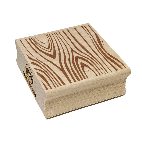 Tree Wood Grain Square Rubber Stamp Stamping Scrapbooking Crafting - Small 1.25in