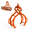 Red 199, variant on 28in Log Lifting Tongs, 4-Claw Log Grapple with 360° Swivel for Tractor Forklift, 2650 lbs Capacity Eagle Claw Design for Log Skidding