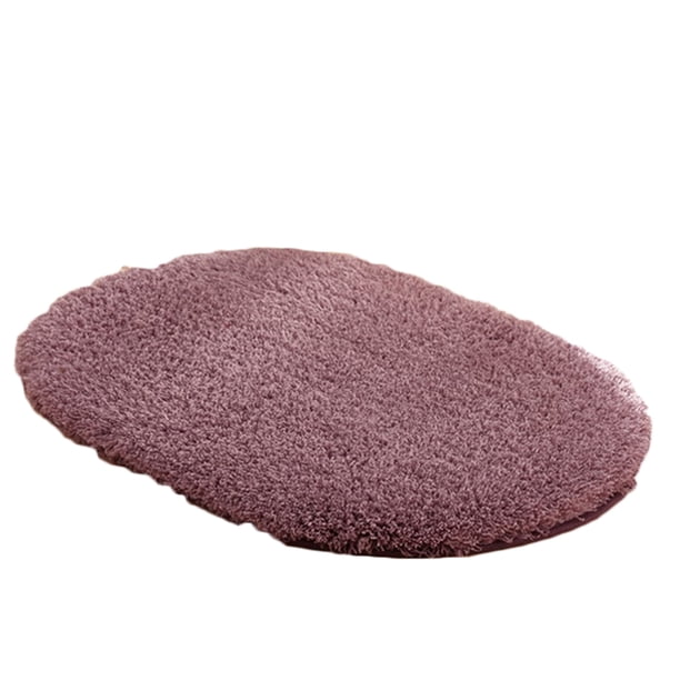 Alfombra de baño suave absorbente Alfombra de puerta ovalada Sala de estar Dormitorio Manta de piso de felpa Suministros para el hogar seitruly HA0065-06