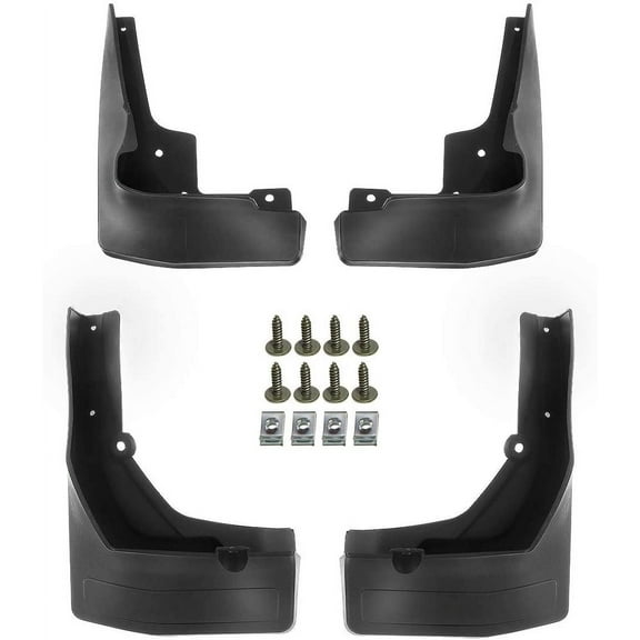 A-Premium Mud Flaps Splash Guards Compatible with Mercedes-Benz X253 GLC250 GLC300 GLC350e 2018-2020 Only Fit with Running Board 4-PC