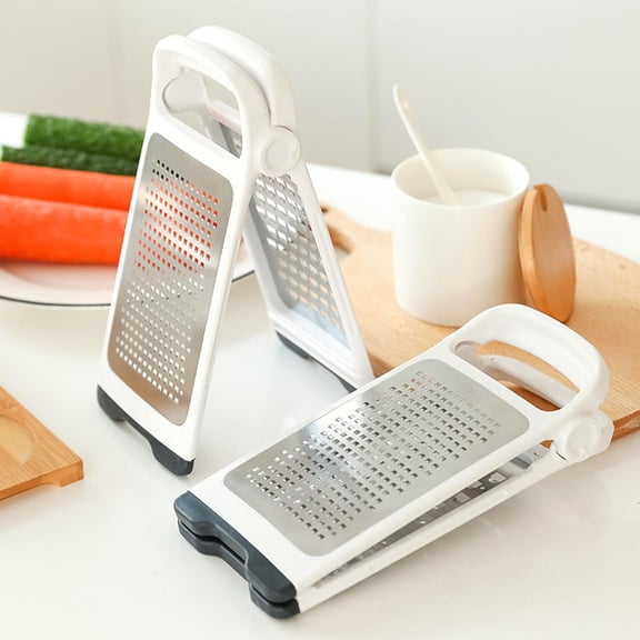 Cheese Grater With Handle,Box Grater 4 Sides,Stainless Steel,Kitchen Box Grater With Detachable Storage Container,Dishwasher Safe,Suit Grater For Cheese,Vegetables, Ginger And More Food Shredde