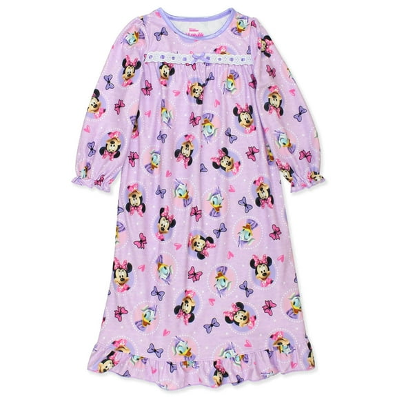 Disney Minnie Mouse Toddler Girls Granny Gown Nightgown 2T, Purple