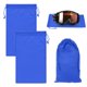 thumbnail image 1 of Uxcell 2-Pack Bolsa para Gafas de Esquí, 9.8" x 5.9" Bolsas Suaves de Microfibra con Cierre de Cordón para Gafas de Nieve Azul, 1 of 7
