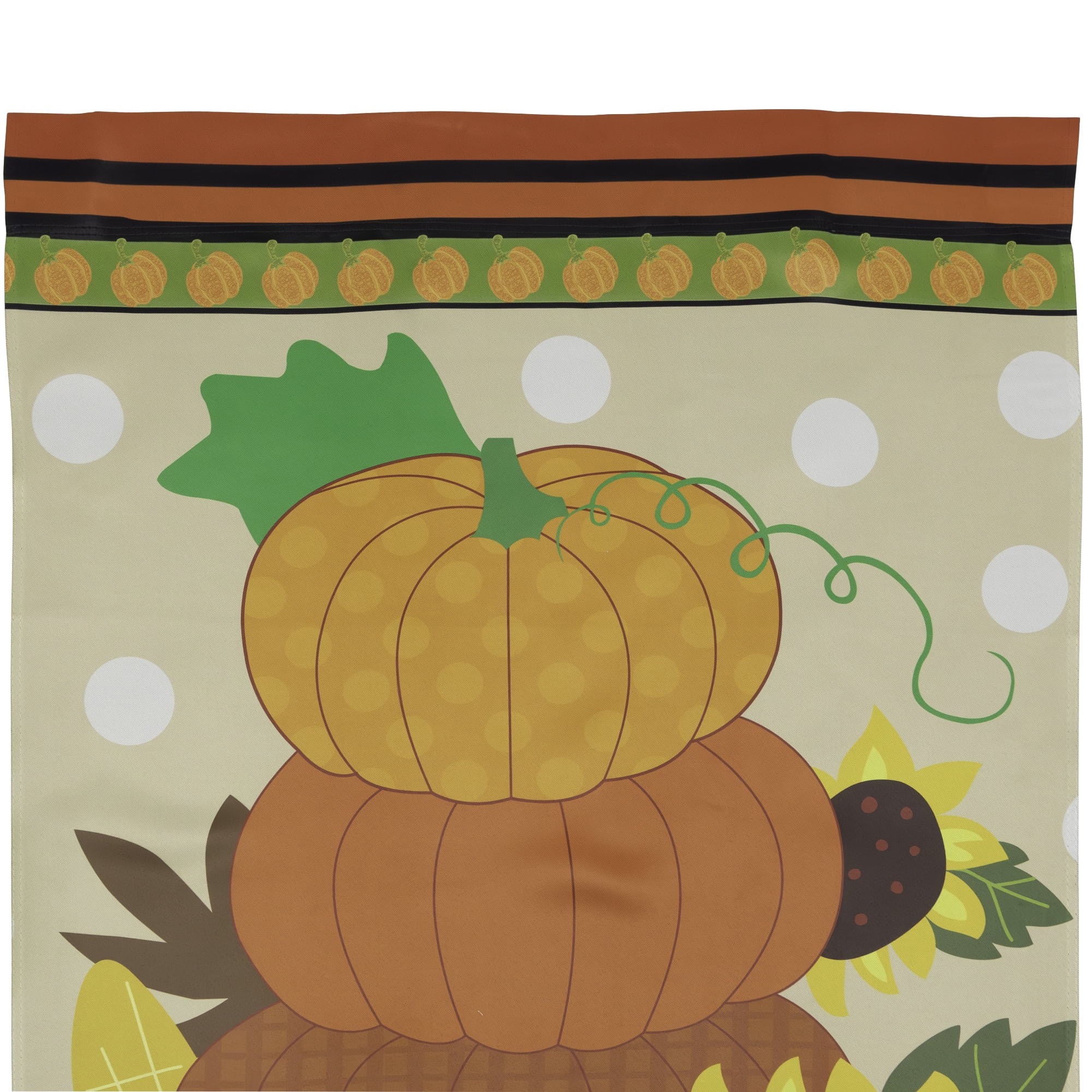 Pumpkins and Sunflowers Autumn Harvest Garden Flag 28" x 40"
