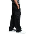 thumbnail image 2 of Gvmfive Men's Drawstring Solid Multi Pockets Straight Leg Casual Cargo Pants, 2 of 4