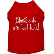 Pet Dog Cat Shirt Screen Printed, "Black Cats Are Bad Luck"