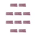 thumbnail image 2 of 24 piezas de uñas postizas Soidarity puntas de uñas extra largas decoración de manicura rojo púrpura 10Conjunto, 2 of 6