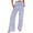 Blue, variant on SwiftWear Women's Plus Size Striped Wide Leg Pants High Waisted Elastic Trousers Casual Soft Stretch Palazzo Lounge Pants