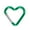 Green, variant on Heart Shape Carabiner Clip Metal Buckle Spring Hook Heavy Duty Carabiner for Camping Hiking Fishing Dog Leashes