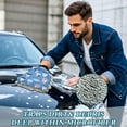 thumbnail image 4 of Microfiber Car Wash Gloves With Chenille & Polyester Terry Scratch-Free Cleaning Elastic Cuffs Seamless Pattern with Sailboats, 4 of 8