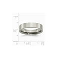 thumbnail image 5 of Gem & Harmony Ladies or Mens Chisel Titanium 5mm Comfort Fit Wedding Band Ring for Men, 5 of 7