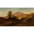 thumbnail image 2 of William Keith 14x10 Black Ornate Wood Framed Double Matted Museum Art Print Titled: Mount Tamalpais from the North West (1879), 2 of 5