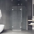 thumbnail image 7 of VIGO Gemini 40 in. L x 40 in. W x 73 in. H Frameless Hinged Neo-angle Shower Enclosure in Chrome with 3/8 in. Clear Glass, 7 of 7