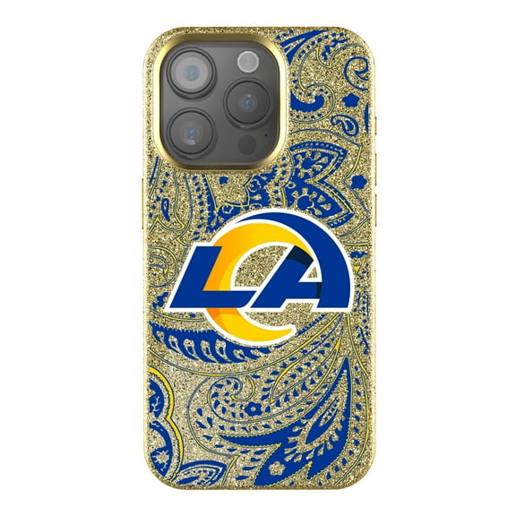 Keyscaper Los Angeles Rams Paisley Bling iPhone Case