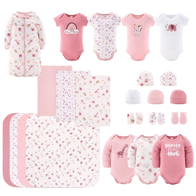 Set de regalo Layette The Peanutshell para niñas de 0 a 3 meses