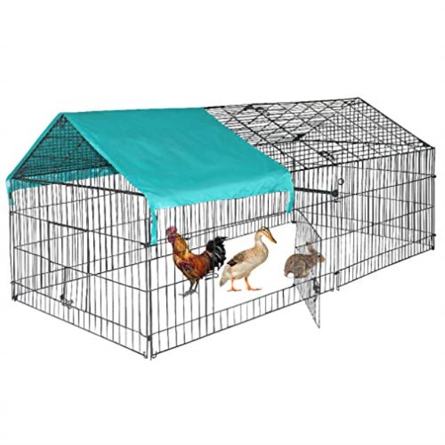 Dkeli Chicken Coop Chicken Cage Pens Crate Kennel Rabbit Cage Enclosure Pet Playpen Outdoor Exercise Pen 