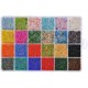 thumbnail image 1 of 24000 cuentas de vidrio en 24 colores en caja transparente Afortunado mini cuentas de colores mixtos para hacer joyas, 1 of 5
