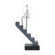 thumbnail image 1 of Ornamentos de estatua estética Decoración de escritorio Escaleras Figuras Resina Arte abstracto Escultura decoración de estantería para mesa sala de, 1 of 8