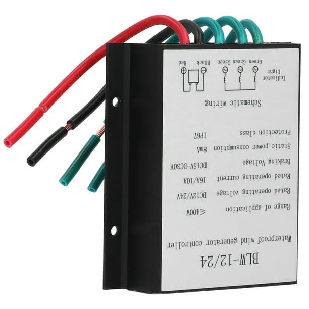 Controlador de generador de viento a prueba de agua, BLW‑12/24 Controlador de turbina eólica de generador de viento de 400 W Controlador de generador de viento de eficiencia óptima
