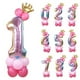 thumbnail image 4 of Globos de aluminio con forma de dígito de oro rosa de 32 pulgadas, 1, 2, 3, 4, 5, 6, 7, 8 y 9, para decoración de bodas, cumpleaños, baby showers, fiestas, globos de aire, número 1 en oro rosa., 4 of 8
