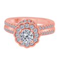 thumbnail image 3 of Aonejewelry Engagement Rings for Women 1.25 Carat 14K Diamond Bridal Set Engagement Ring In Solid Rose, White & Yellow Gold, 3 of 5