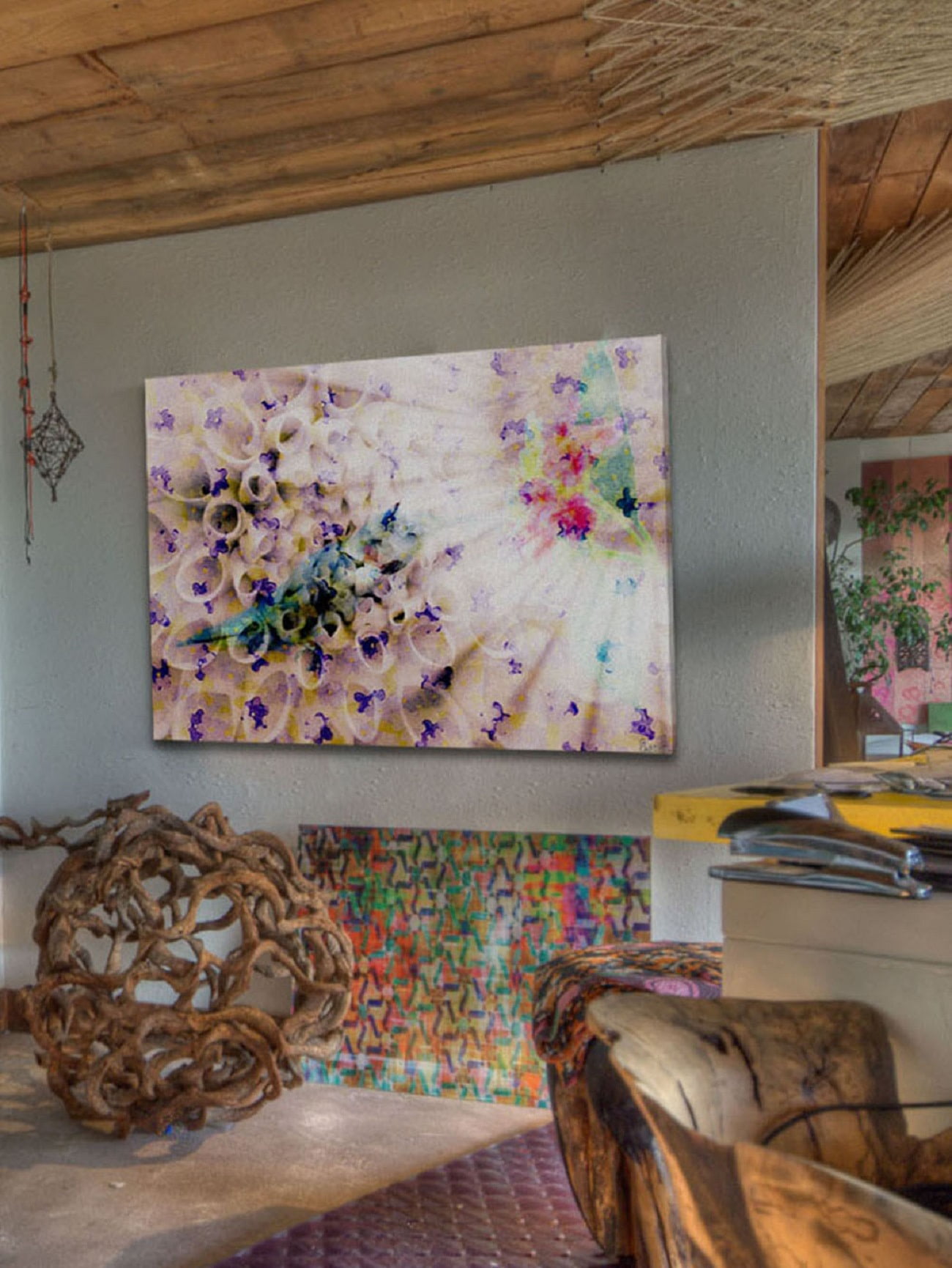 Parvez Taj Weightless Art Print on Premium Canvas