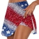 thumbnail image 1 of Faldas de Verano para las Mujeres Impresión Hoja Plisado Tenis Atlético Elástico Pantalones Cortos, Falso Dos Piezas Pantalones Falda para Diario, 1 of 6