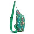 thumbnail image 5 of Jiibva Chinese Flower Printed Sling Bag Chest Bag for Men Women, Lightweight Casual Crossbody Bag Shoulder Bag for Hiking Cycling Traveling, 5 of 7
