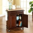 thumbnail image 2 of Crosley Furniture Natural Wood Top Portable Kitchen Cart, 2 of 9