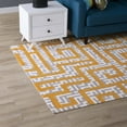 thumbnail image 6 of Modway Nahia Geometric Maze 5x8 Area Rug in Ivory, Light Gray and Banana Yellow, 6 of 6