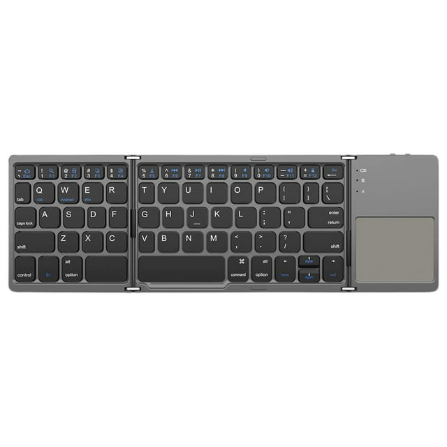 Bluetooth Keyboard With Touchpad 3-Fold Thin Portable Wireless Keyboard For Tablets
