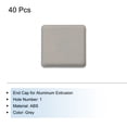 thumbnail image 3 of Uxcell Standard Plastic Square Aluminum Extrusion End Cap Grey 20x20mm Trolley, Fish Tank Rack, Storage Rack 40Pcs, 3 of 6