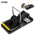 thumbnail image 2 of Trampas para ratones Apuakthei de 8 piezas para interiores y exteriores: trampa para ratones reutilizable y fácil de instalar con resorte, elimina alimañas no deseadas de tu hogar, 2 of 8