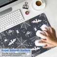 thumbnail image 4 of Long Mouse Pads for Desk,Spider Web Bats Halloween Pattern Desk Mats on Top Of Desks, Desk Mouse Pad Extra Large with 3mm Non-Slip Base and Stitched Edge for Gaming,Office,Work,Home 31.5x11.8in, 4 of 5