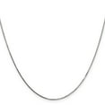 thumbnail image 2 of 14K White Gold Box Chain Styles Necklace .8 mm with Spring Ring Clasp 16 inch 0.8, 2 of 4