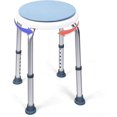 thumbnail image 1 of Taburete de ducha redondo giratorio de 360 grados XCF Silla de ducha altura ajustable 6 posiciones, 1 of 4