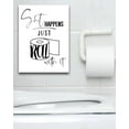 thumbnail image 4 of Funny Bathroom Wall Art Decor, Black and White Toilet Paper Wall Art, Waterproof Wood Framed Canvas Wall Art, Downstairs Toilet Humor Abstract Prints, 12x16in Pictures 1 Pack, 4 of 6